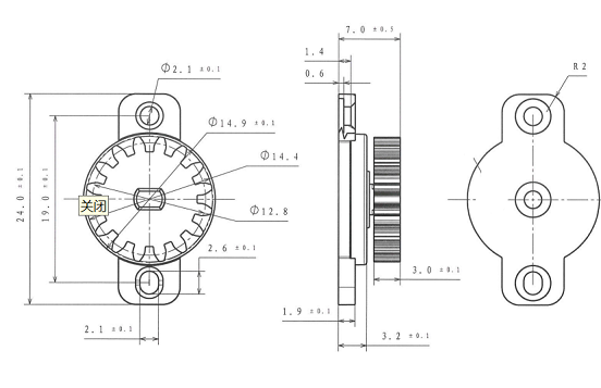 Mini Rotary Damper yeMotokari Interior Assembly